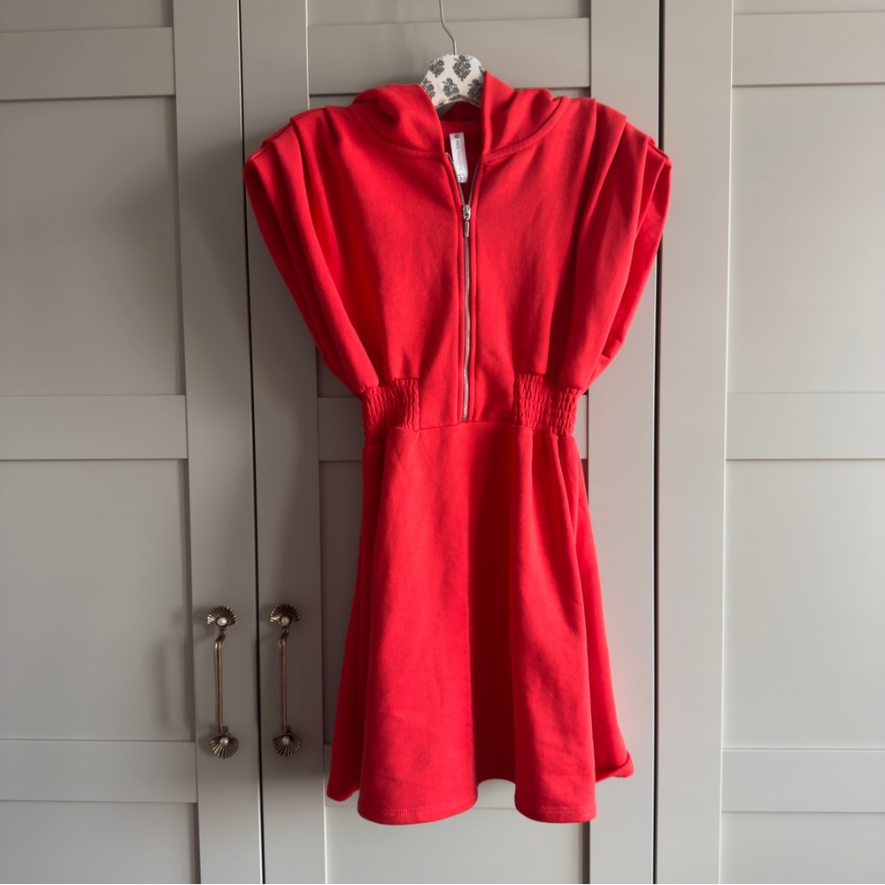 Daily Practice Half-Zip Hoodie Sporty Mini Dress